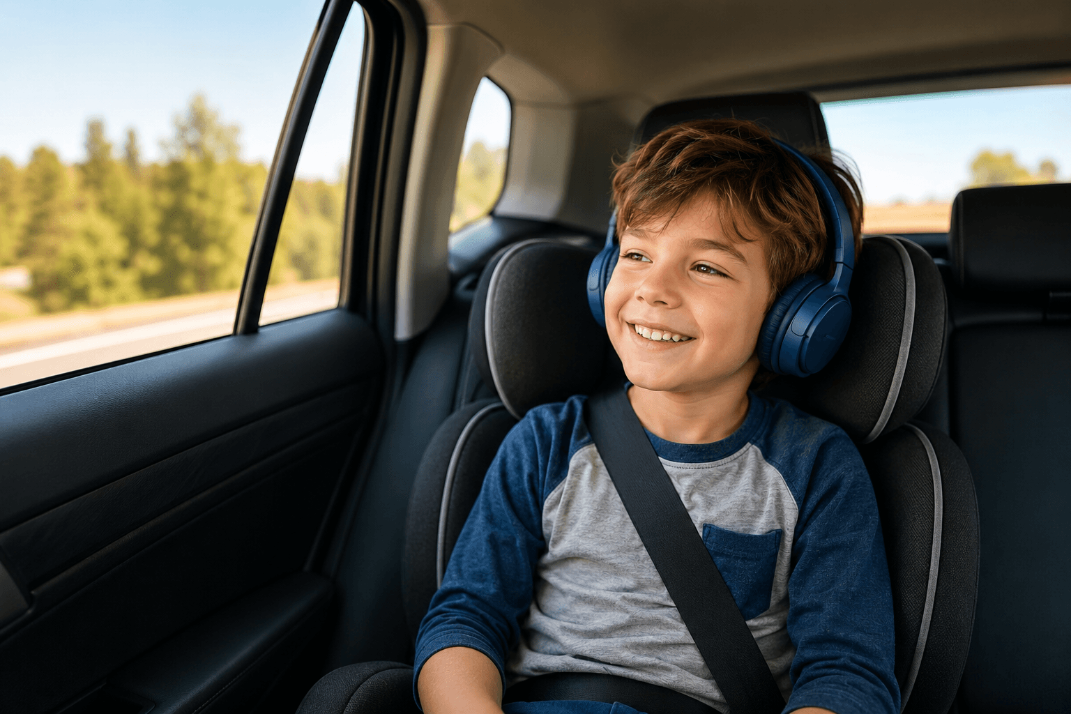 Child listening to the TeleSesh Stories Podcast